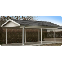 Hvid carport